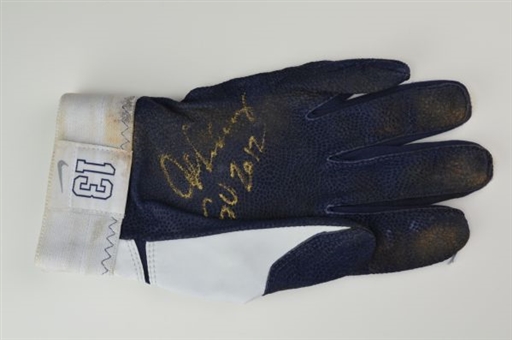 Alex Rodriguez New York Yankees  Game Used and Signed Batting Glove